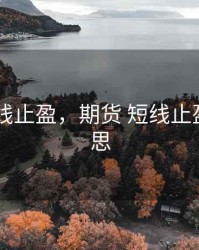 期货 短线止盈，期货 短线止盈什么意思