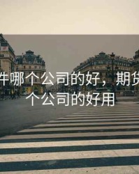 期货软件哪个公司的好，期货软件哪个公司的好用