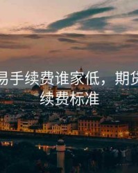 期货交易手续费谁家低，期货交易手续费标准