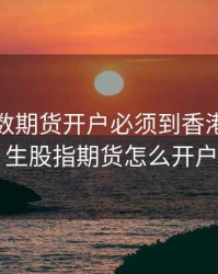 恒生指数期货开户必须到香港么，恒生股指期货怎么开户