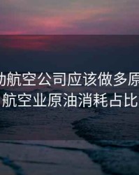 油价波动航空公司应该做多原油期货，航空业原油消耗占比