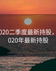 淡水泉2020二季度最新持股，淡水泉2020年最新持股
