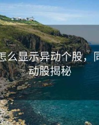 同花顺怎么显示异动个股，同花顺异动股揭秘