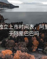 阿里云独立上市时间表，阿里云独立于阿里巴巴吗