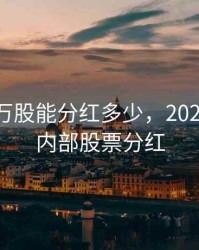 华为10万股能分红多少，2021年华为内部股票分红