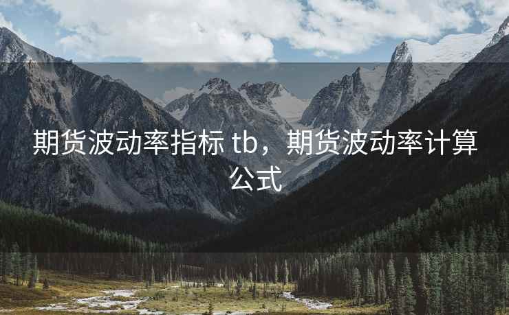 期货波动率指标 tb，期货波动率计算公式