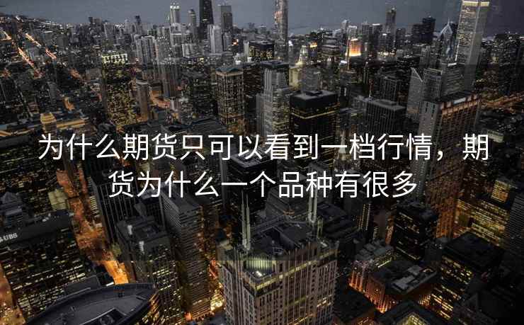 为什么期货只可以看到一档行情，期货为什么一个品种有很多