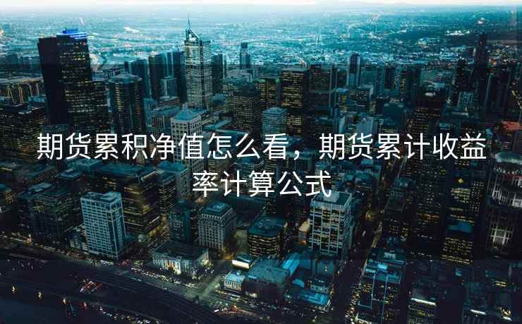 期货累积净值怎么看，期货累计收益率计算公式